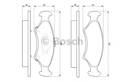 Комплект тормозных колодок, дисковый тормоз BOSCH купить
