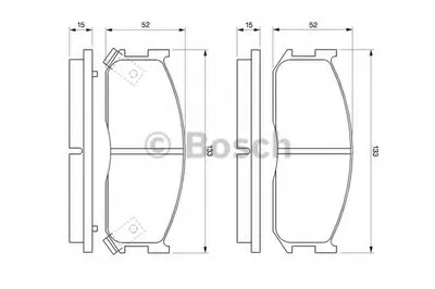 Комплект тормозных колодок, дисковый тормоз BOSCH купить