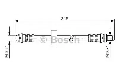 Тормозной шланг BOSCH купить