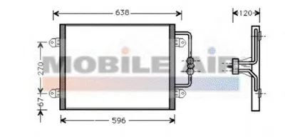 Конденсатор, кондиционер VAN WEZEL купить