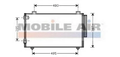 Конденсатор, кондиционер VAN WEZEL купить