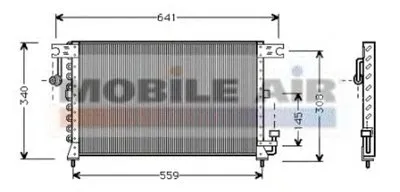 Конденсатор, кондиционер VAN WEZEL купить