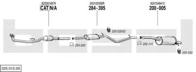 Система выпуска ОГ BOSAL купить