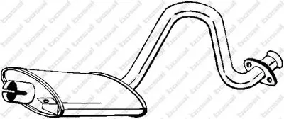 Средний глушитель выхлопных газов BOSAL купить