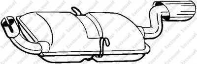 Глушитель выхлопных газов конечный BOSAL купить