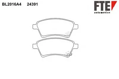 Комплект тормозных колодок, дисковый тормоз FTE купить
