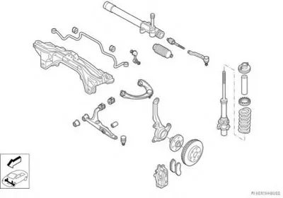 Рулевое управление; Подвеска колеса HERTH+BUSS JAKOPARTS купить