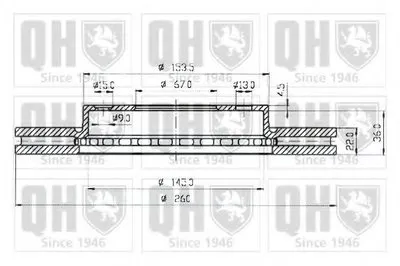 Тормозной диск QUINTON HAZELL купить