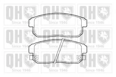 Комплект тормозных колодок, дисковый тормоз QUINTON HAZELL купить