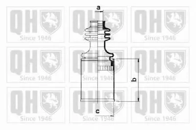 Комплект пылника, приводной вал QUINTON HAZELL купить