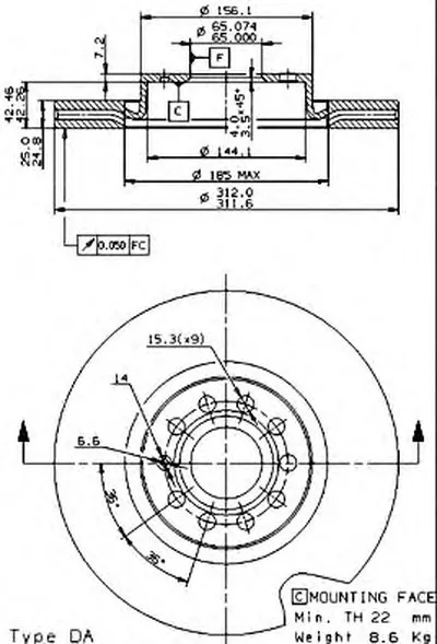 Тормозной диск COATED DISC LINE BREMBO купить