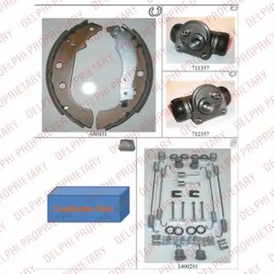 Комплект тормозных колодок DELPHI купить