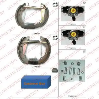 Комплект тормозных колодок DELPHI купить