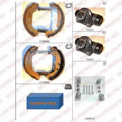 Комплект тормозных колодок DELPHI купить
