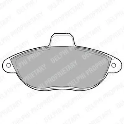 Комплект тормозных колодок, дисковый тормоз DELPHI купить