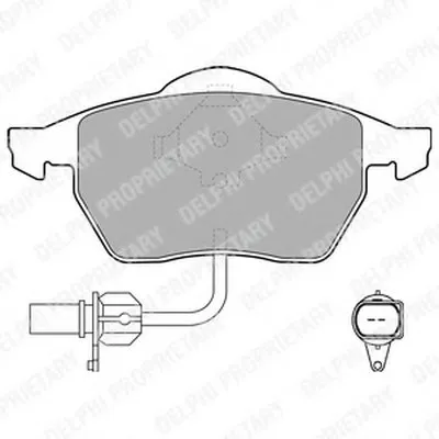 Комплект тормозных колодок, дисковый тормоз DELPHI купить
