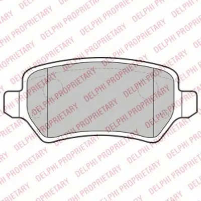Комплект тормозных колодок, дисковый тормоз DELPHI купить