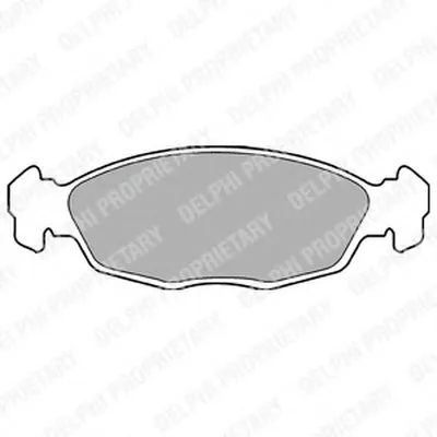 Комплект тормозных колодок, дисковый тормоз DELPHI купить
