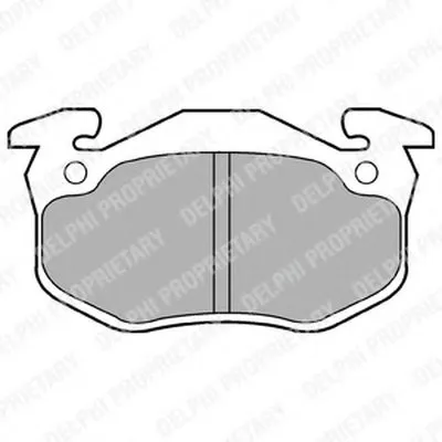 Комплект тормозных колодок, дисковый тормоз DELPHI купить