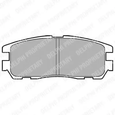 Комплект тормозных колодок, дисковый тормоз DELPHI купить