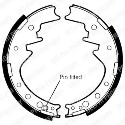 Комплект тормозных колодок DELPHI купить