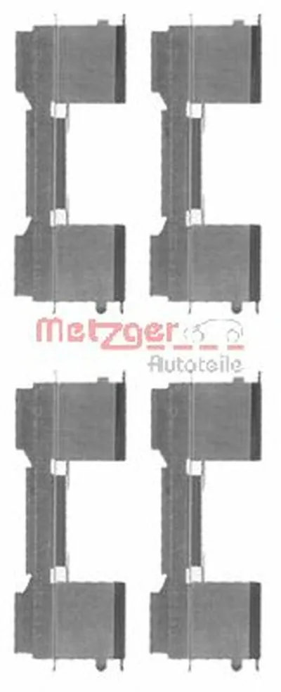 Комплектующие, колодки дискового тормоза METZGER купить