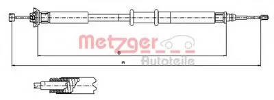 Трос, стояночная тормозная система COFLE METZGER купить