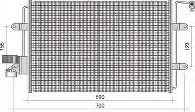 Конденсатор, кондиционер MAGNETI MARELLI купить