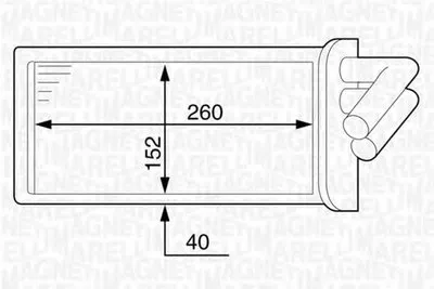 Теплообменник, отопление салона MAGNETI MARELLI купить