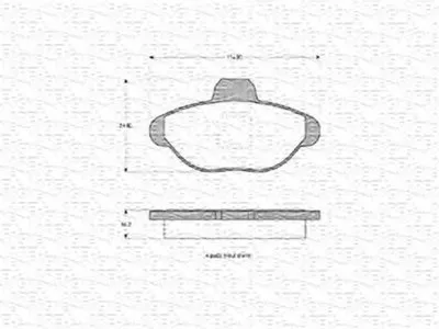Комплект тормозных колодок, дисковый тормоз MAGNETI MARELLI купить