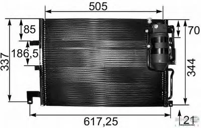 Конденсатор, кондиционер BEHR HELLA SERVICE купить