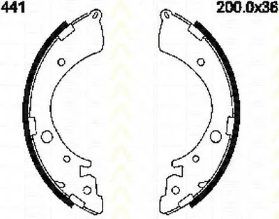 Комплект тормозных колодок; Комплект тормозных колодок, стояночная тормозная система TRISCAN купить