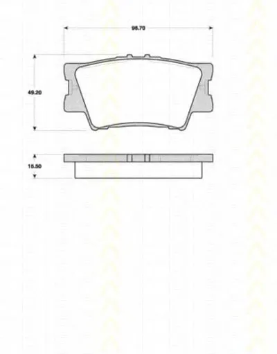 Комплект тормозных колодок, дисковый тормоз TRISCAN купить