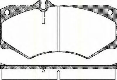 Комплект тормозных колодок, дисковый тормоз TRISCAN купить