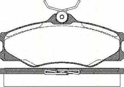 Комплект тормозных колодок, дисковый тормоз TRISCAN купить