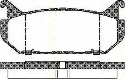Комплект тормозных колодок, дисковый тормоз TRISCAN купить