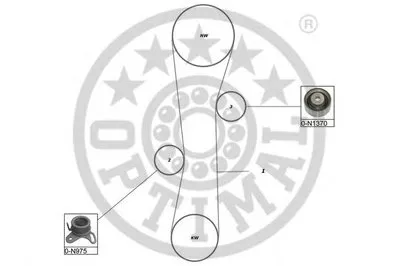 Комплект ремня ГРМ OPTIMAL купить