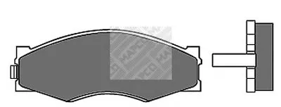 Комплект тормозных колодок, дисковый тормоз MAPCO купить