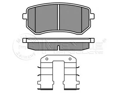 Комплект тормозных колодок, дисковый тормоз MEYLE купить
