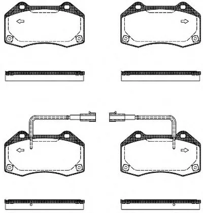 Комплект тормозных колодок, дисковый тормоз