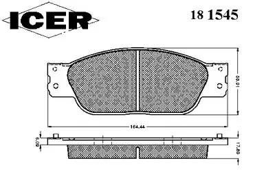 Комплект тормозных колодок, дисковый тормоз ICER купить