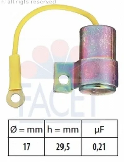 Конденсатор, система зажигания FACET купить
