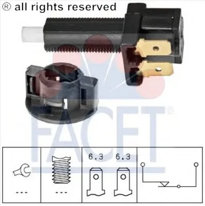 Выключатель фонаря сигнала торможения FACET купить