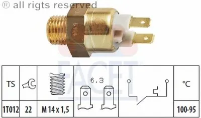 Термовыключатель, вентилятор радиатора FACET купить