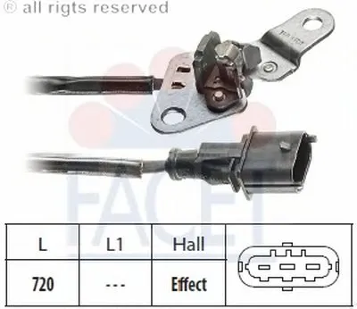 Датчик, положение распределительного вала FACET купить