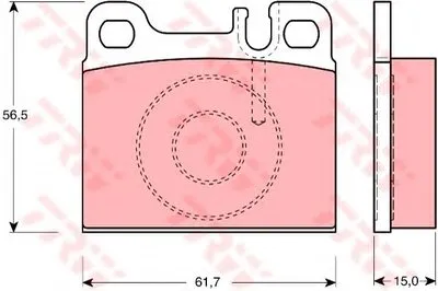 Комплект тормозных колодок, дисковый тормоз TRW купить
