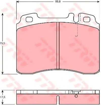 Комплект тормозных колодок, дисковый тормоз COTEC TRW купить