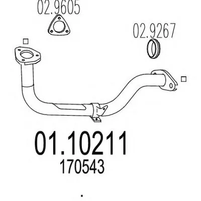 Труба выхлопного газа MTS купить