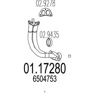 Труба выхлопного газа MTS купить