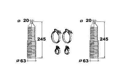 Комплект пылника, рулевое управление OCAP купить